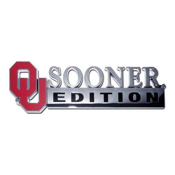 Elektroplate Oklahoma Sooners Crimson OU Emblem Metal NCAA Trailer Hitch Cover Fits 2 Inch Auto Car Truck Receiver 