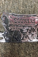 Elektroplate Sooner Schooner Black & Chrome Auto Emblem