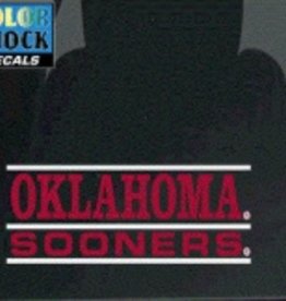 Color Shock Oklahoma Sooners Bar Design Auto Decal 2.1"x6.5"