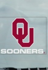 Color Shock OU Sooners Static Cling (inside application) Auto Decal 3.5"x4.5"