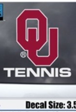 Color Shock OU Tennis Auto Decal 3.5"X5"