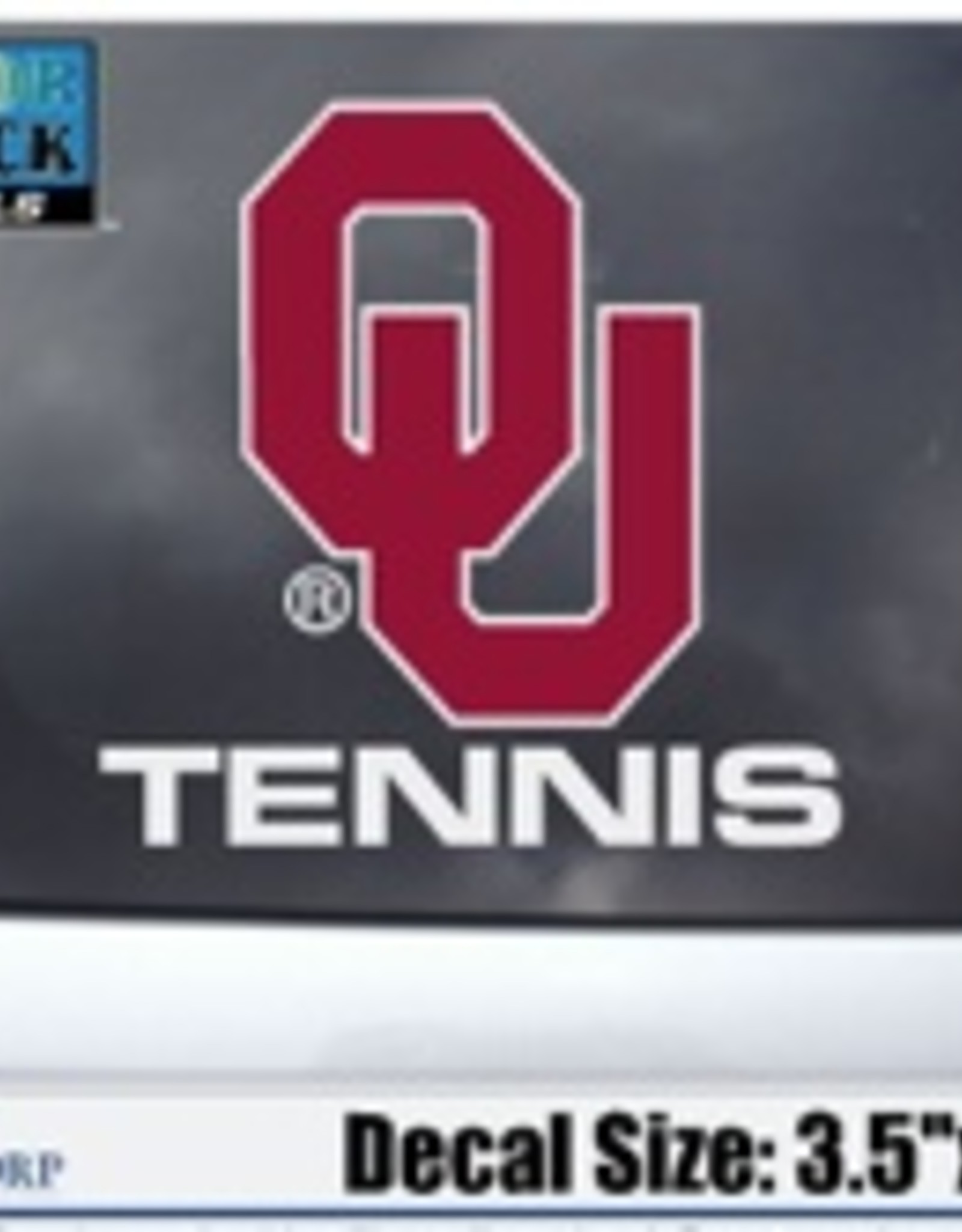 Color Shock OU Tennis Auto Decal 3.5"X5"