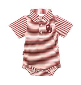 Infant OU Jersey Stripe Game Romper - Balfour of Norman