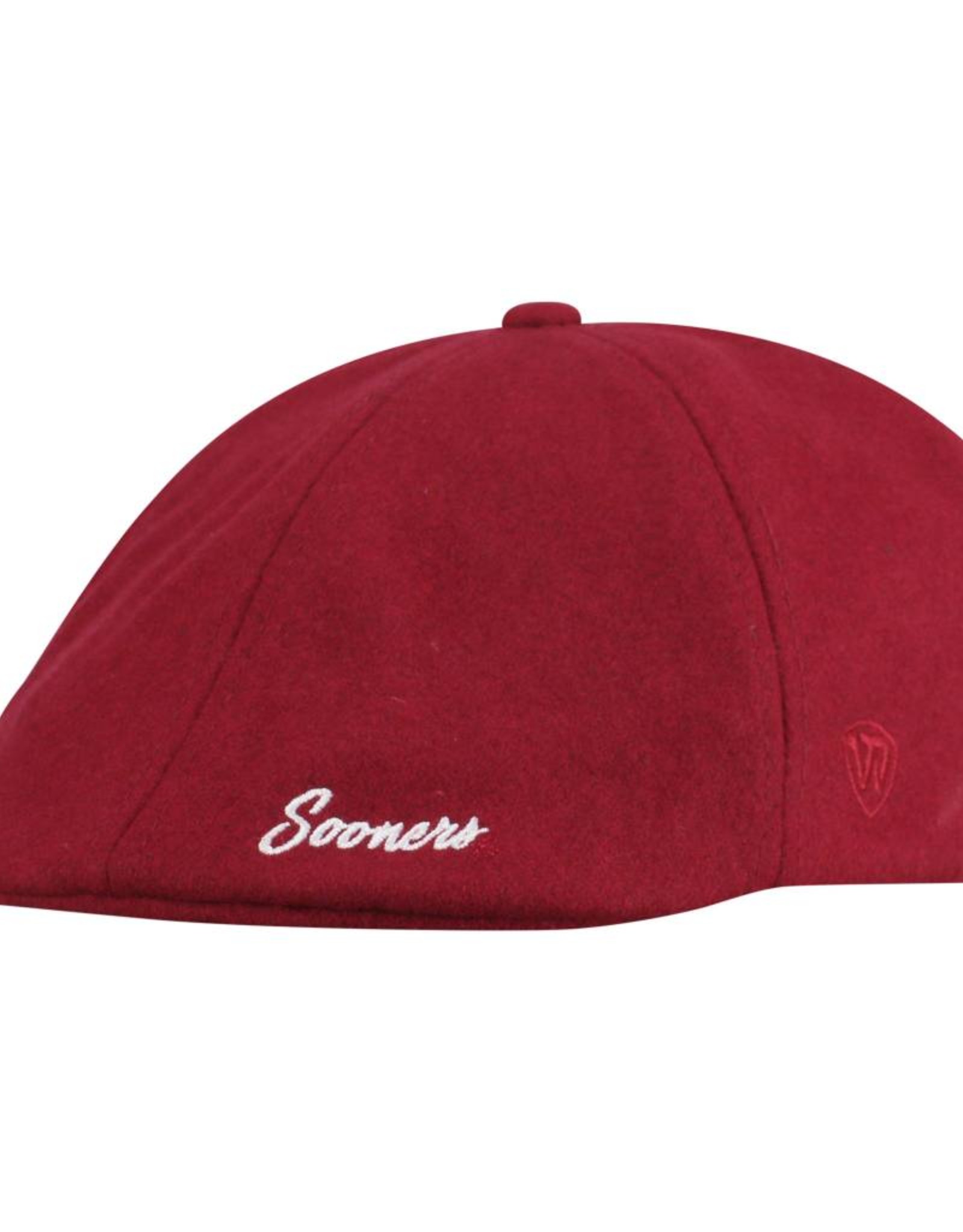 red driving cap