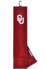 Team Effort OU Embroidered Crimson Golf Towel