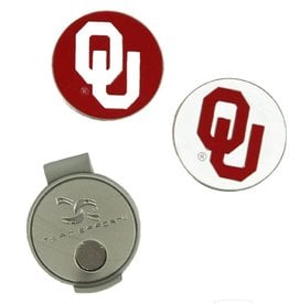 Team Effort OU Hat Clip/Ball Markers Magnetic