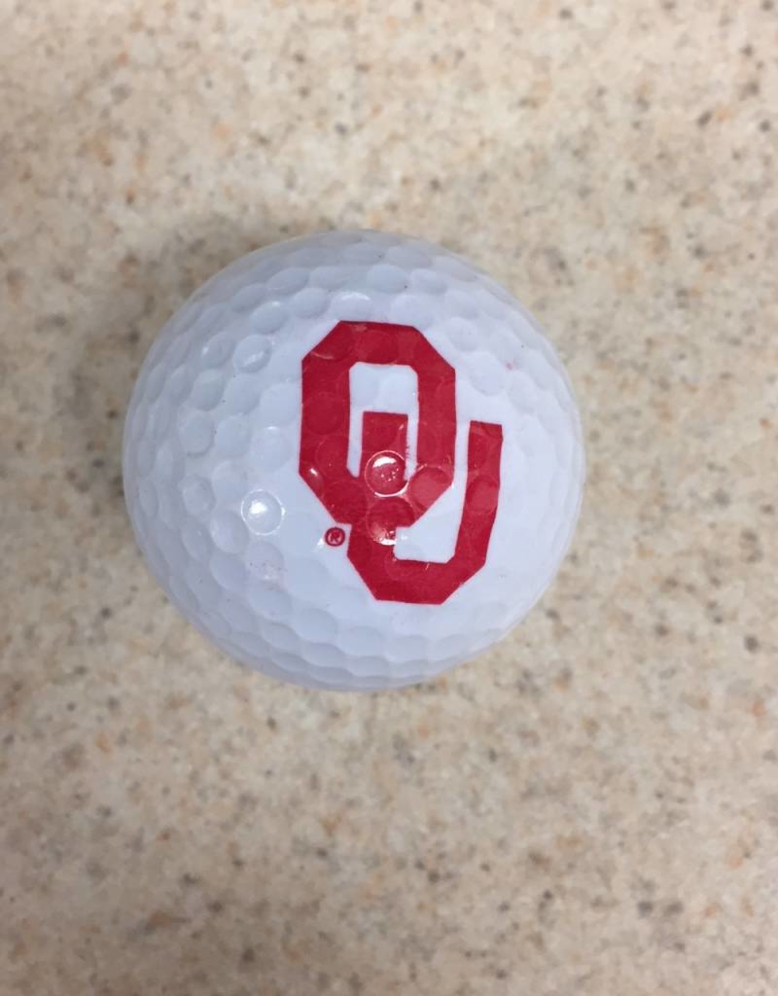 Team Golf OU White Golf Ball Single