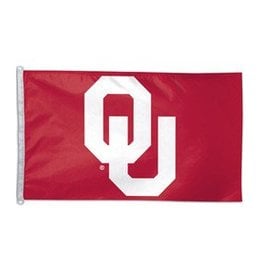 Sewing Concepts OU Crimson/White 3'x5' Applique  Flag (A)