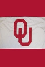 Sewing Concepts OU White 3'x5' Applique Flag (D)