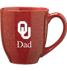 LXG Crimson Speckled OU Dad Coffee Mug