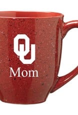 Crimson Speckled OU Mom Coffee Mug