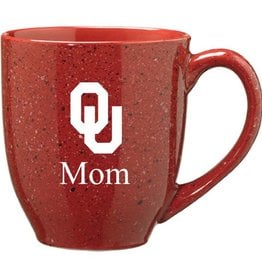 Crimson Speckled OU Mom Coffee Mug