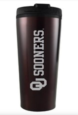 LXG OU Sooners 16oz Plastic Double Wall Vacuum Tumbler