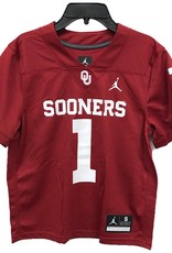 Jordan Children's Jordan Brand Crimson #1 Sooners Football Jersey