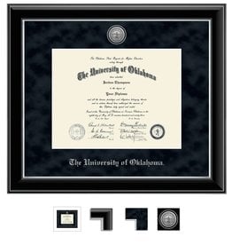 Church Hill Ph.D Church Hill Engraved Onyx Silver Diploma Frame