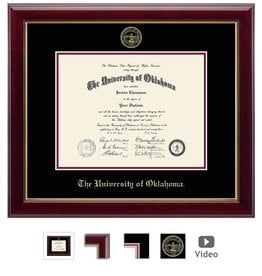 Church Hill Ph.D Church Hill Embossed Gallery Diploma Frame