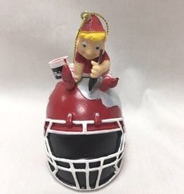Team Sports America Elf Painting Football Helmet Resin Ornament