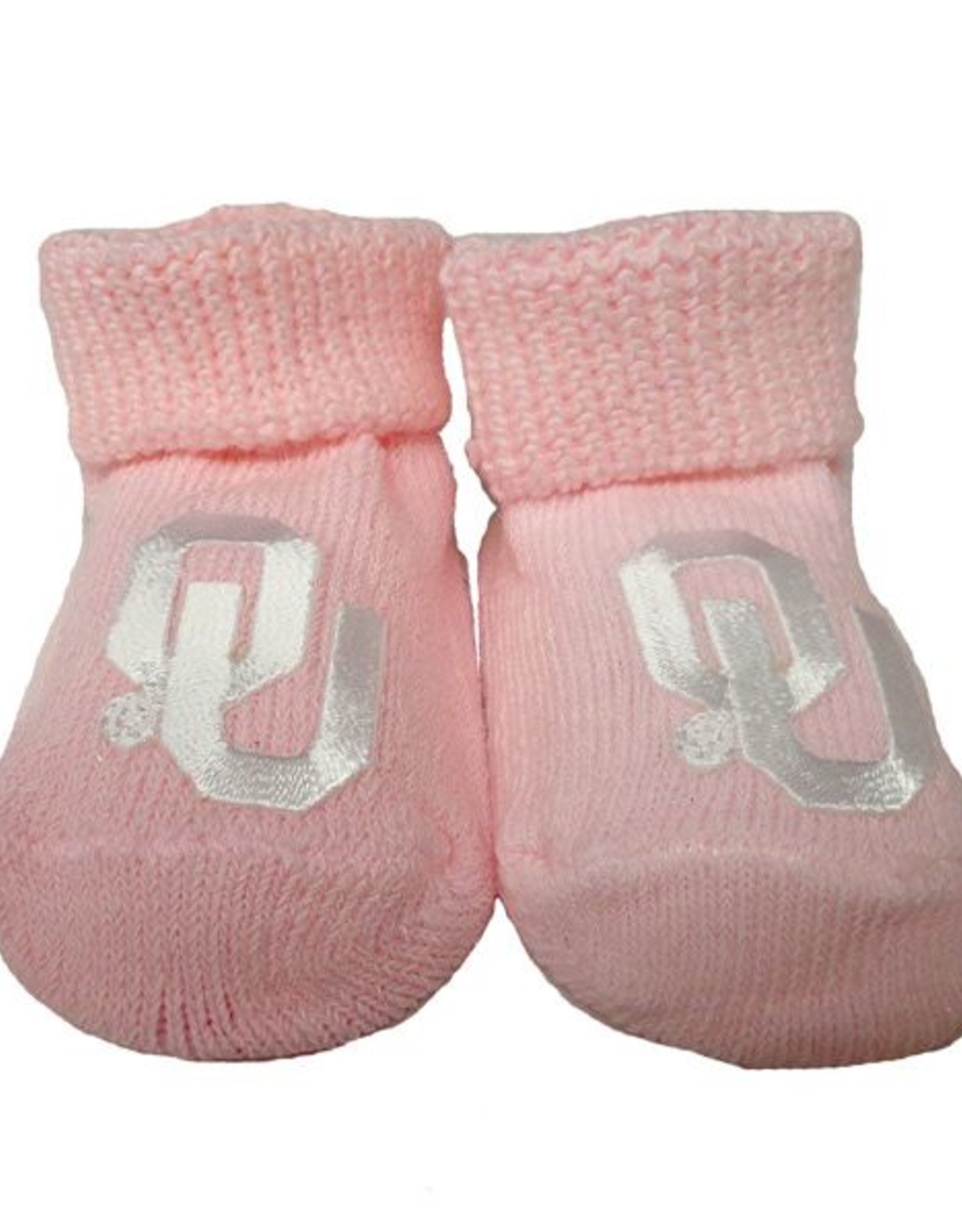 Creative Knitwear Newborn Pink OU Booties