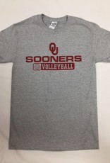 Gildan Basic Cotton Tee Oklahoma Vball Athl. Grey