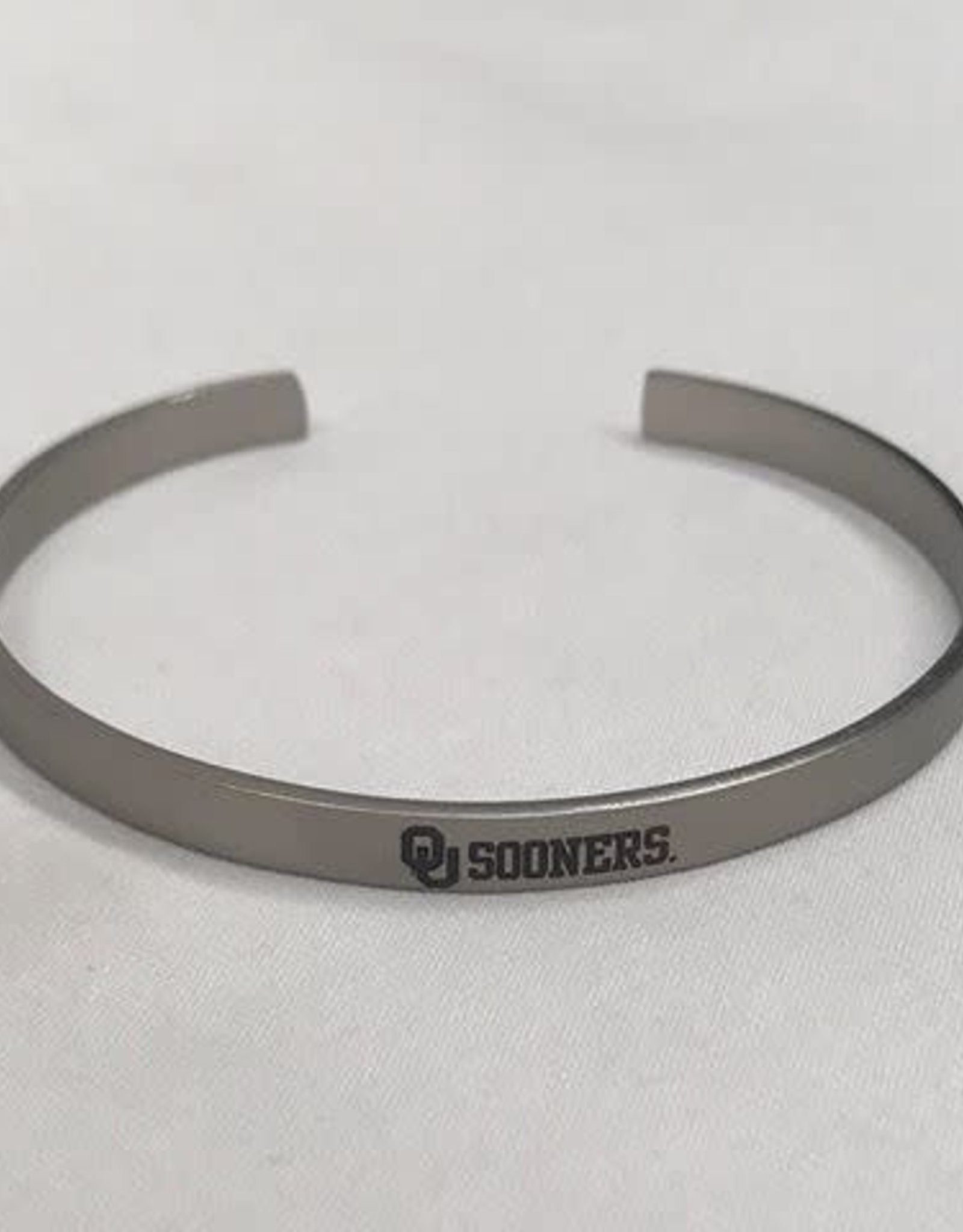 LXG LXG Silver-Tone Bangle Bracelet OU Sooners