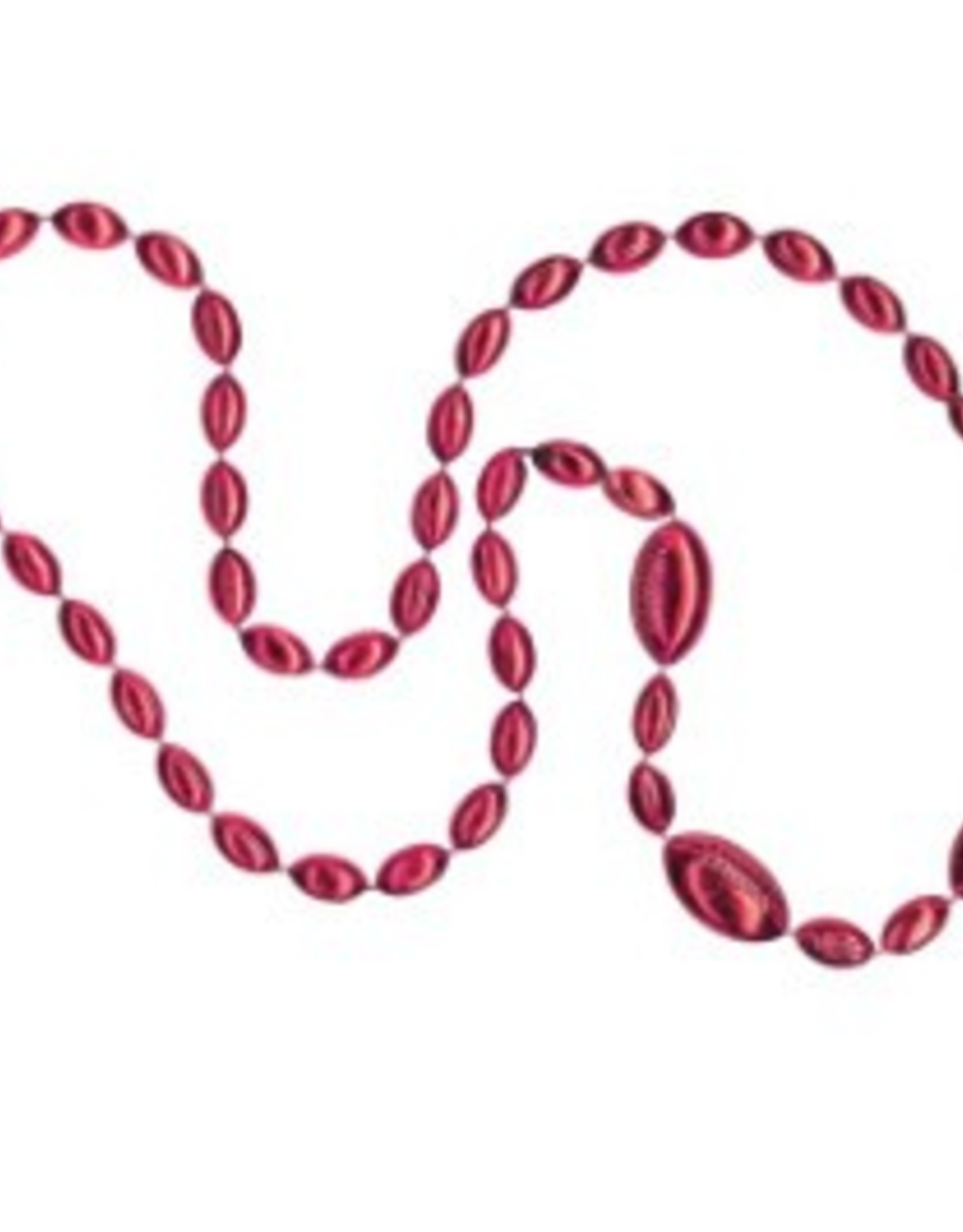 Sport Beads Crimson Football Beads