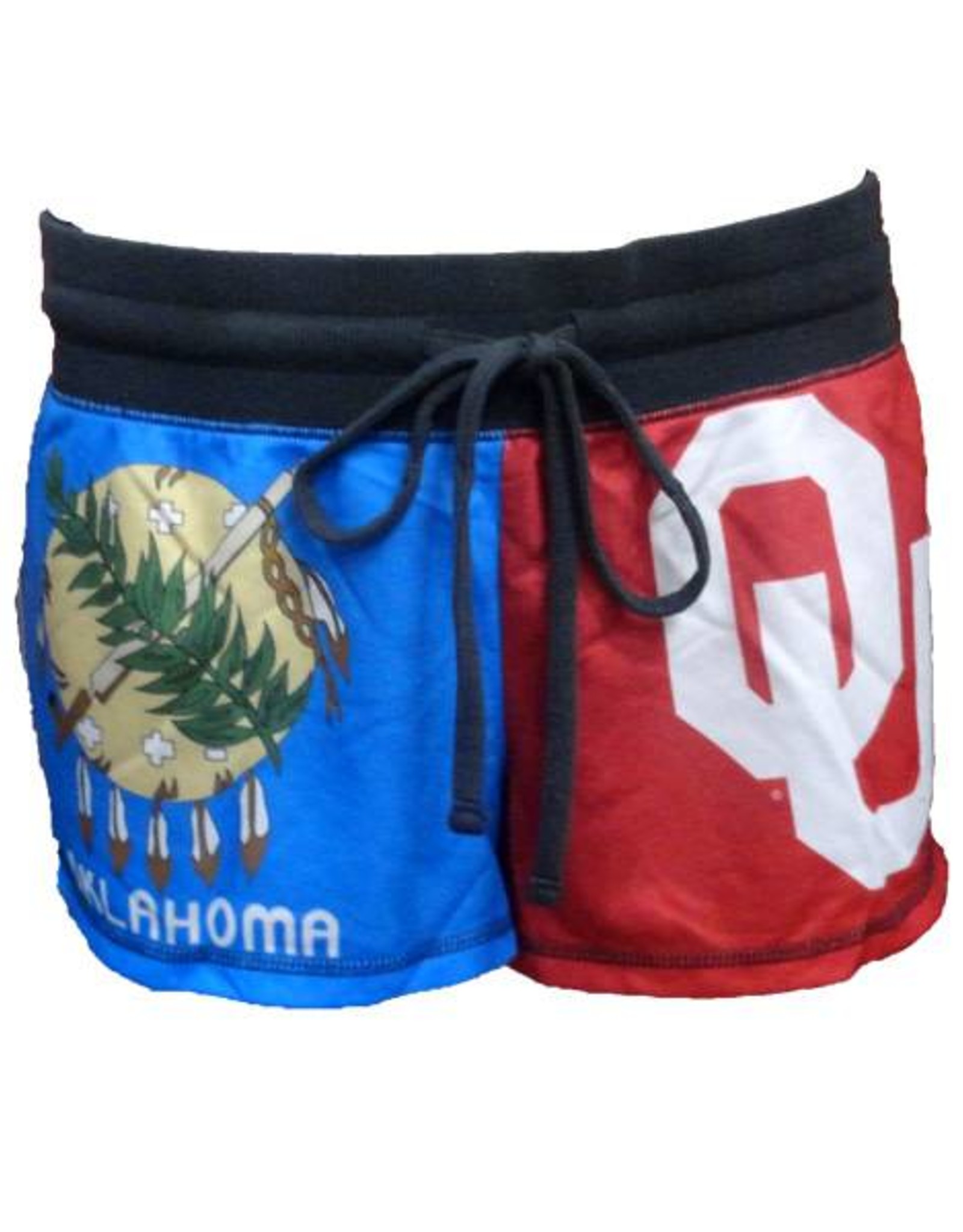 Concepts Sports Women's Concepts Sports OU and Oklahoma Flag Divided Shorts