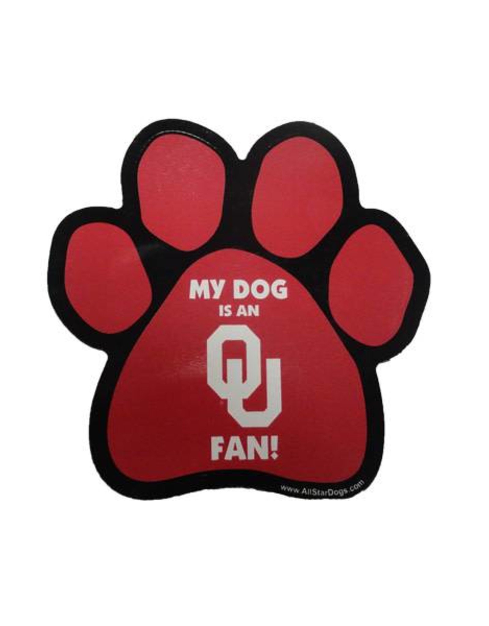 All Star Dogs My Dog Is An OU Fan Magnet