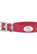 Zep-Pro OU Concho Crimson Nylon Dog Collar