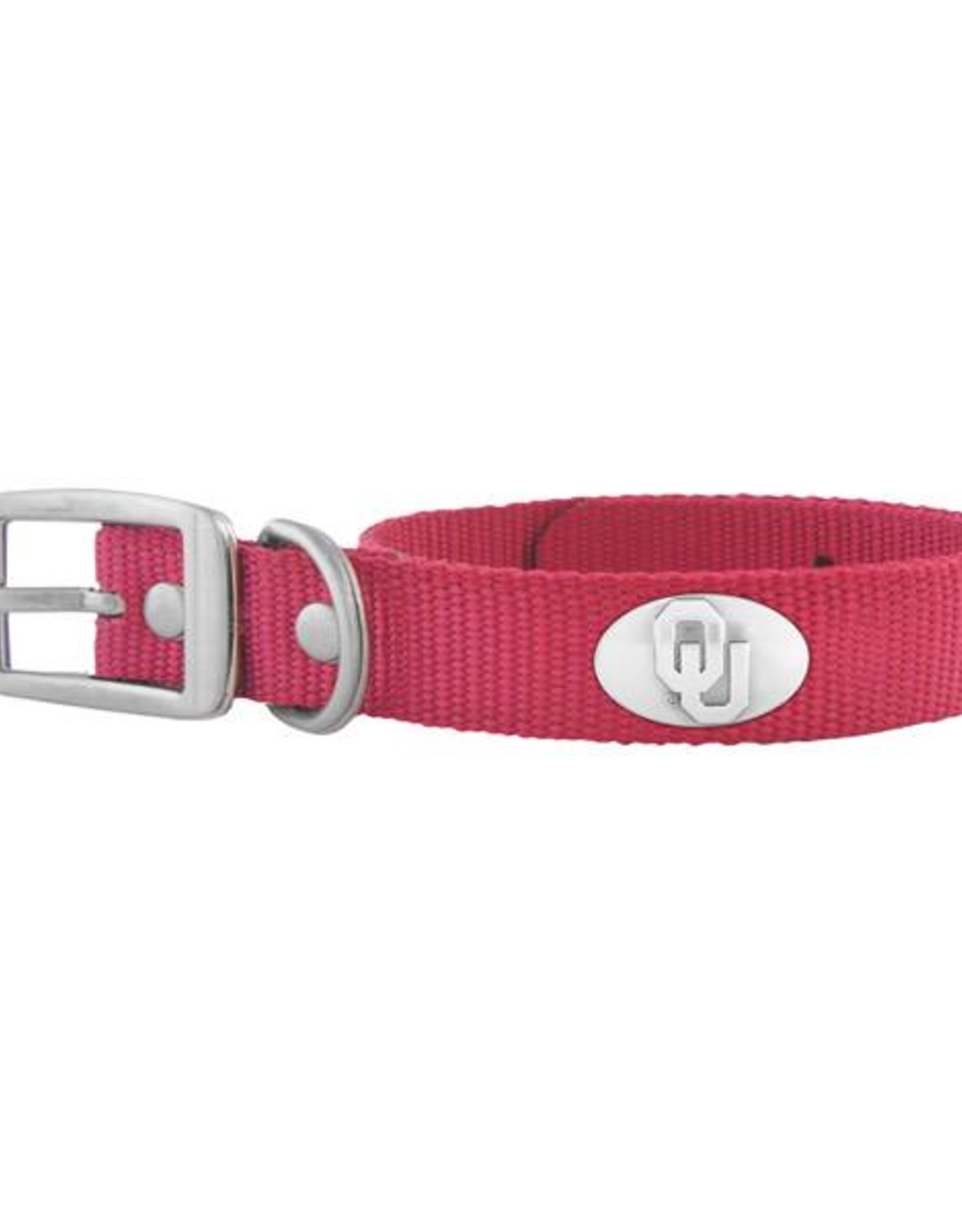 Zep-Pro OU Concho Crimson Nylon Dog Collar