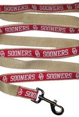 Pets First OU Sooners Crimson & Cream Leash