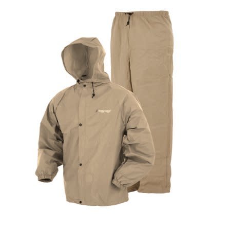 Frogg Toggs Khaki Pro-Lite Rain Suit 