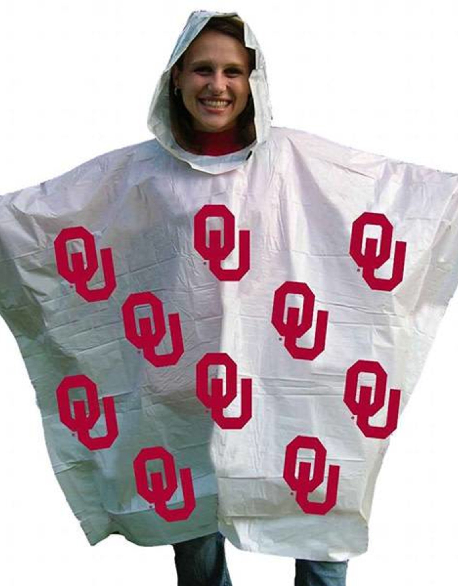 Lightweight White OU Rain Poncho - Balfour of Norman