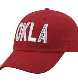 Top of the World TOW Women's OU Crimson Glow District Hat