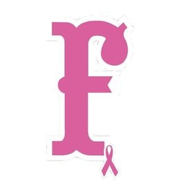 Breast Cancer 'F' Sticker