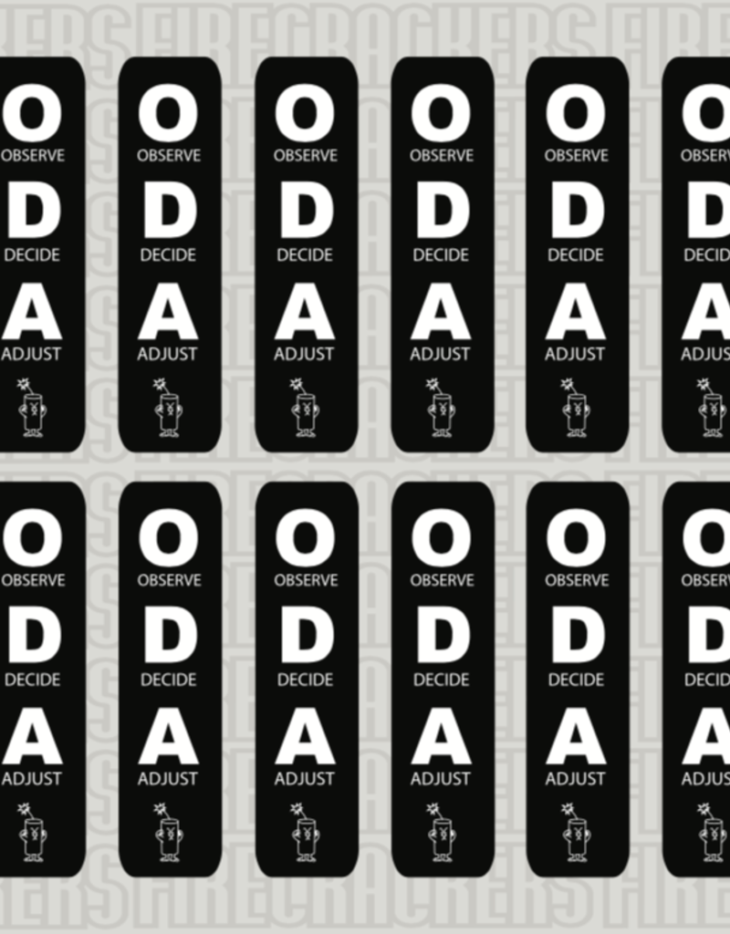 ODA Sticker Sheet BLACK