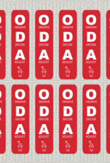ODA Sticker Sheet RED