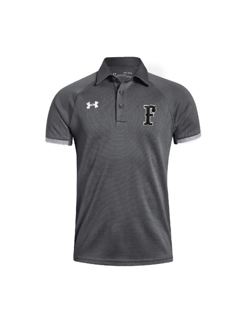 gray under armour polo