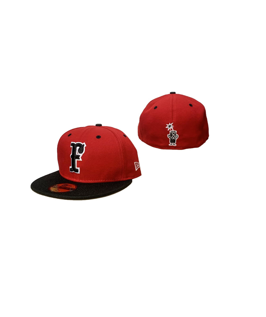 black and red new era hat