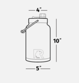 RTIC Half Gallon Jug BLACK