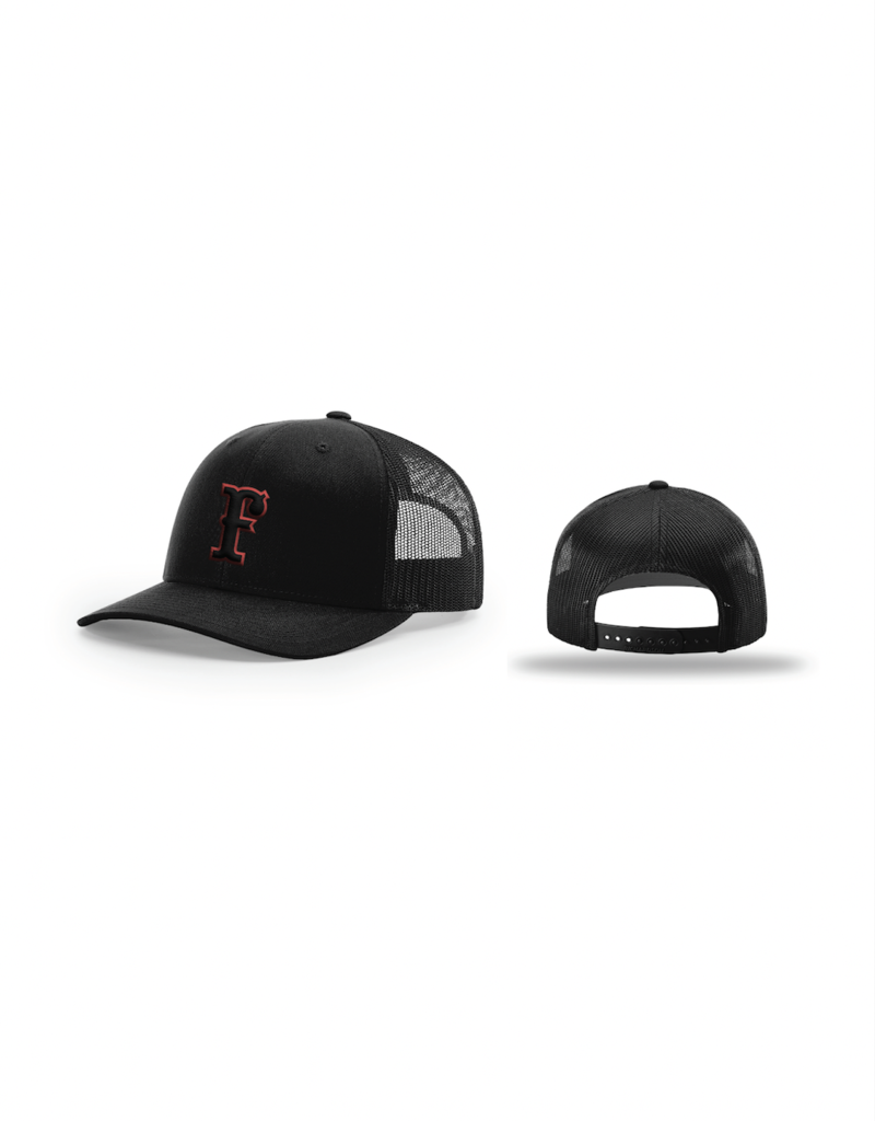Richardson FC Trucker Snapback (Black/Red)