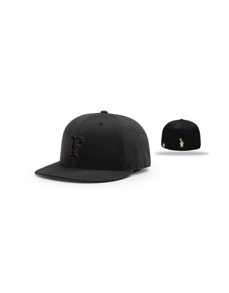 Richardson FC R-FLEX Hat (Black/Red Outline)