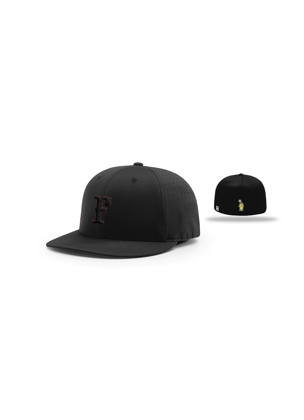 FC RFLEX Hat (Black/Red Outline) Firecracker Softball Gear