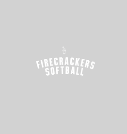 Firecracker Softball Decal WHITE