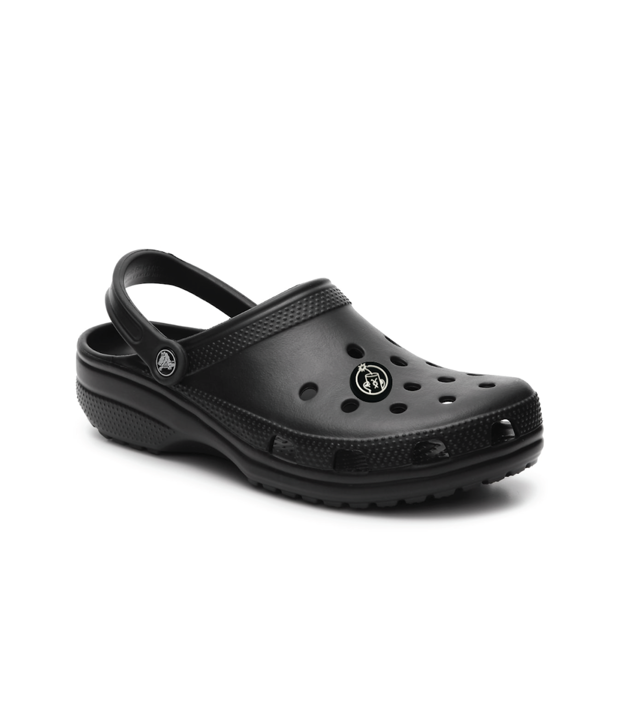 Crocs Circle Dude Jibbitz BLACK Firecracker Softball Gear