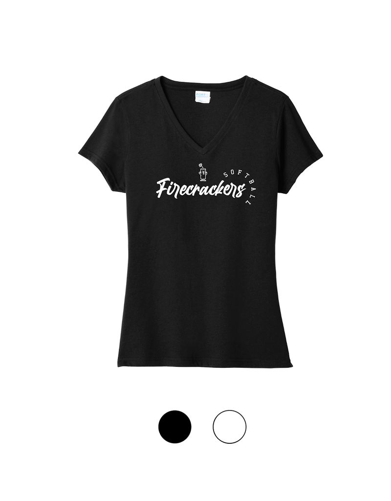 Crescent V-neck