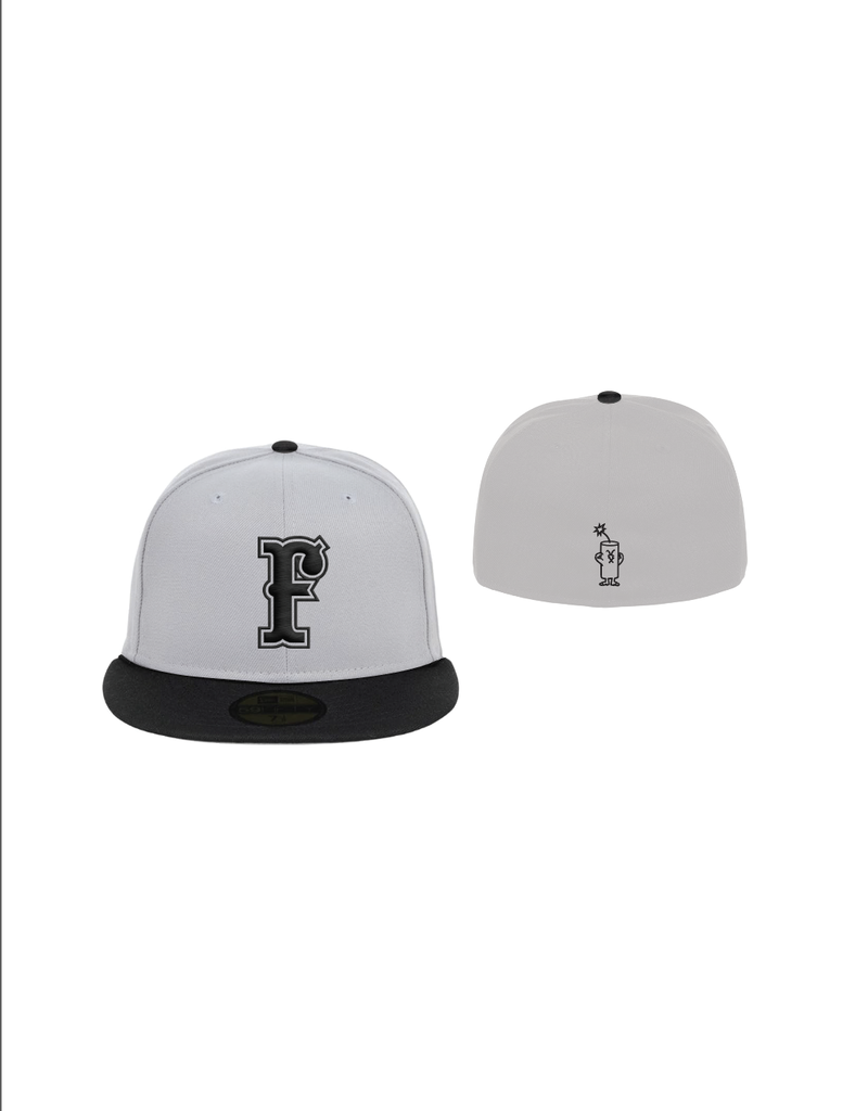 New Era Fitted Hat Silver/Black
