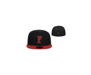 New Era Fitted Hat Black/Red - Firecracker Softball Gear