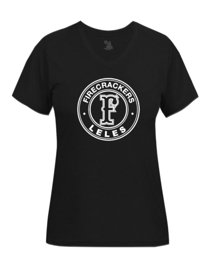 Badger LELES Custom Ladies V-neck Shirt CIRCLE