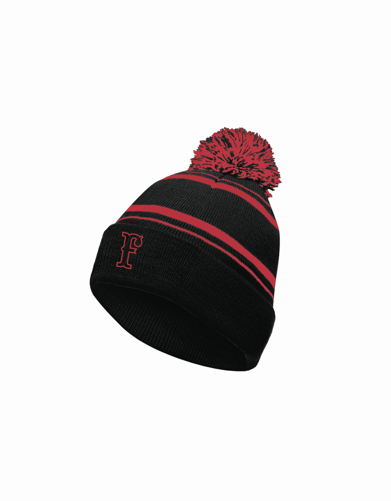 Holloway Pom Beanie Black/Red