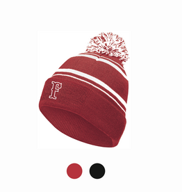 Pom Beanie Red/White